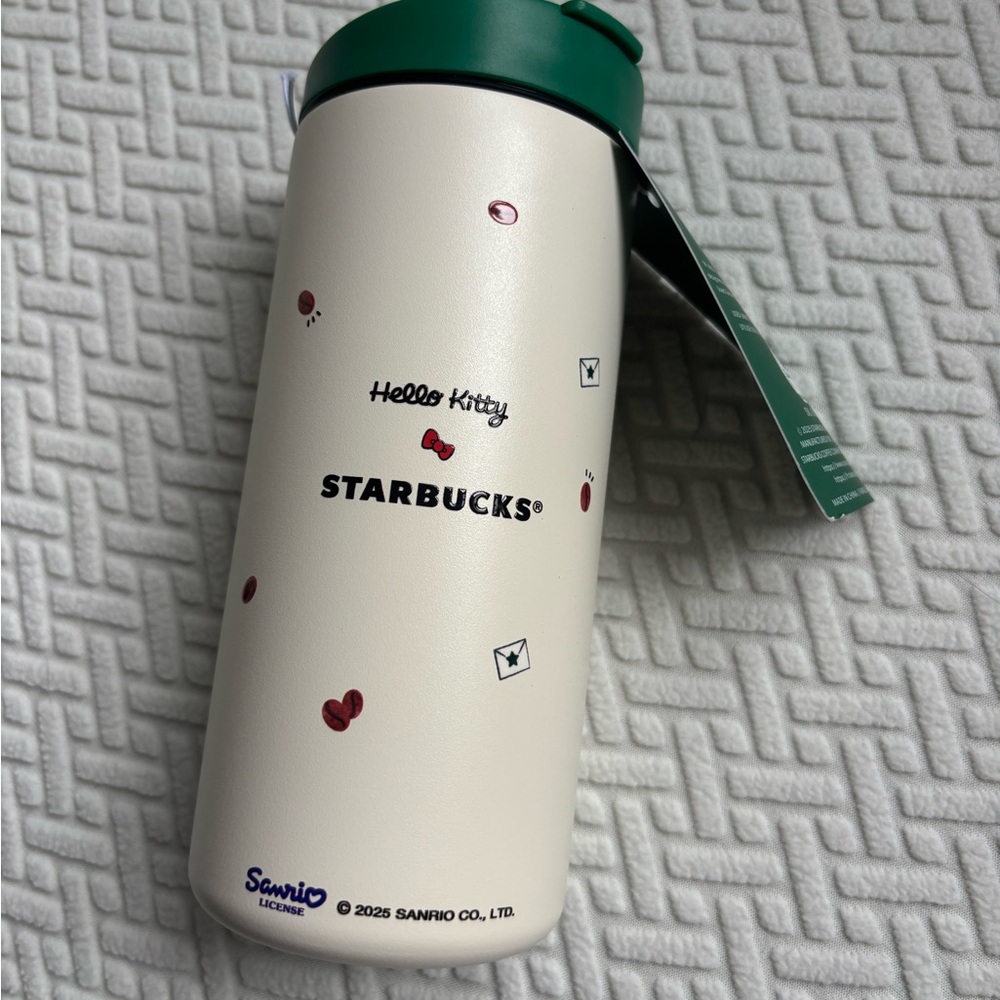 Starbucks Cream Tumbler with Hello Kitty Design - Picture 2 of 2